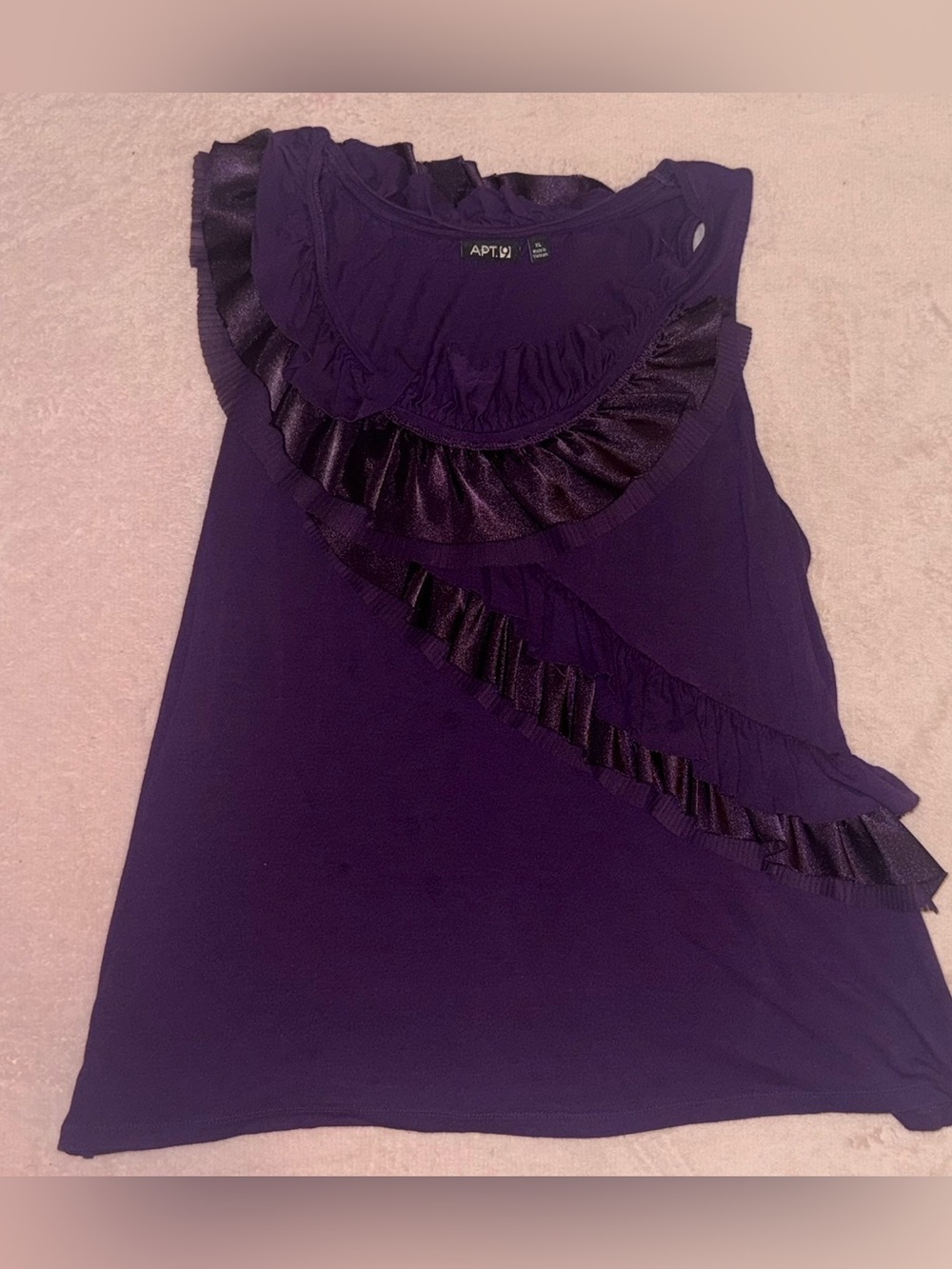 💜 Y2K Apt. 9 Purple Tiered Ruffle Tank Top 💜